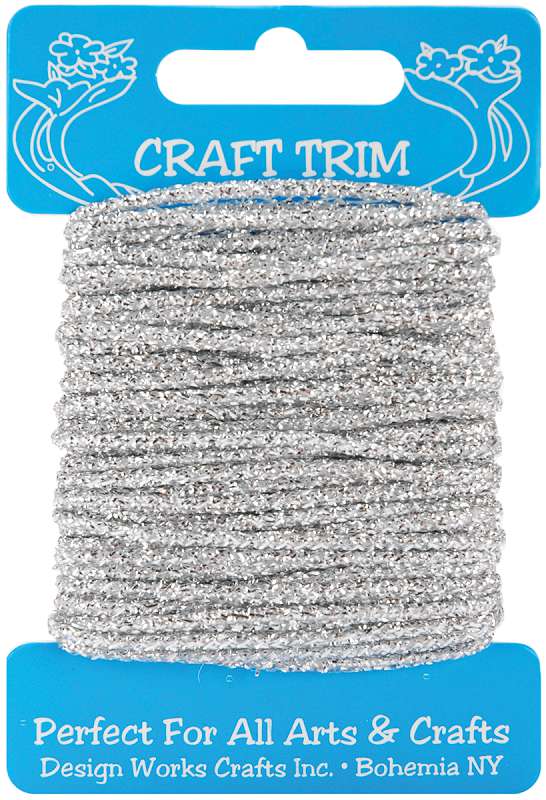 Craft Trim 10yd Glitter Silver