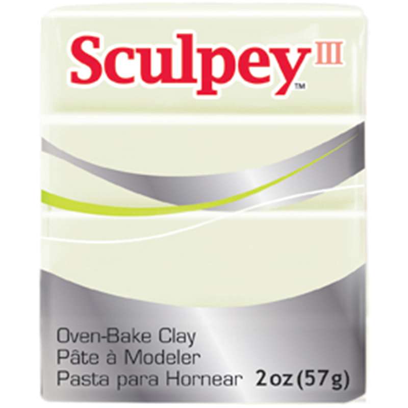 Sculpey III Polymer Clay 2oz Glow-In-The-Dark