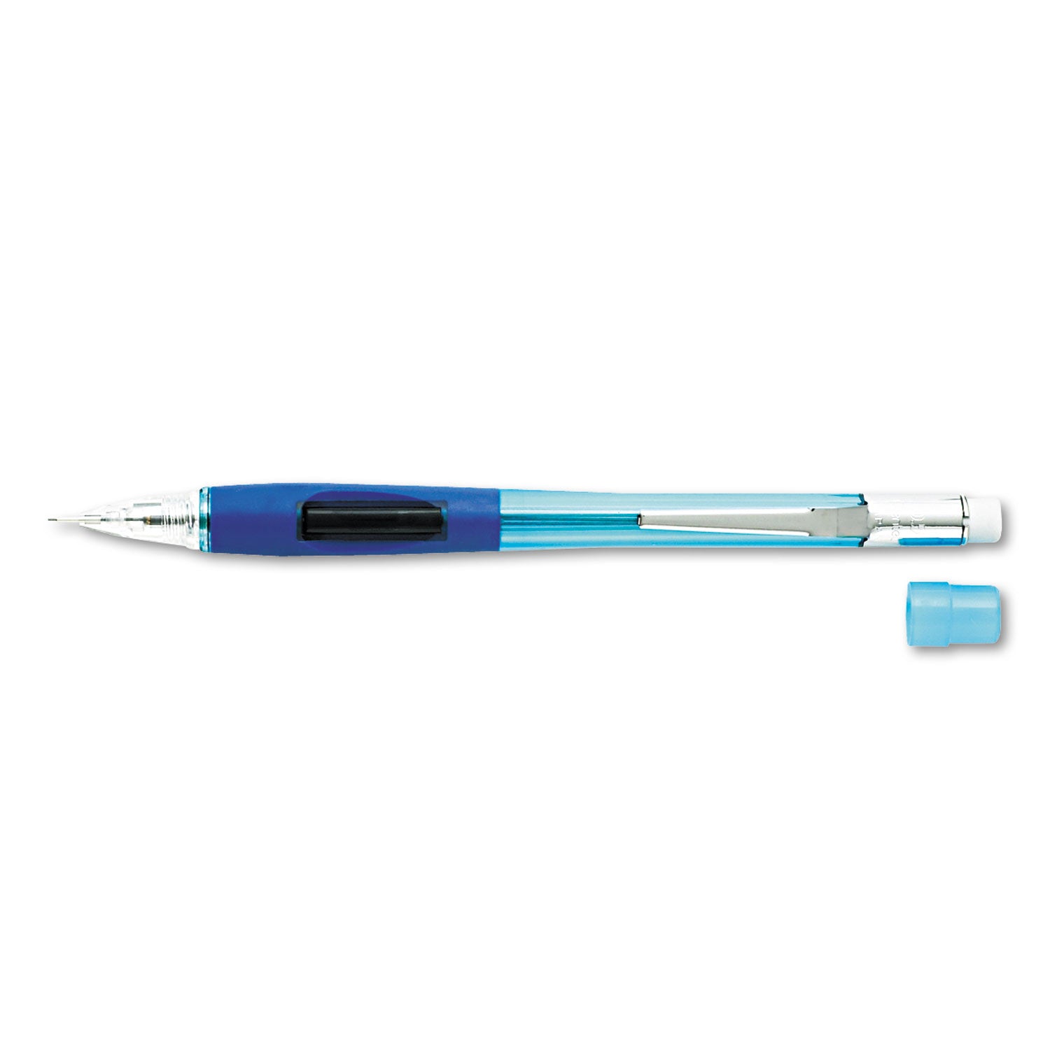 Pentel® Quicker Clicker Mechanical Pencil, 0.5 mm, Transparent Blue Barrel