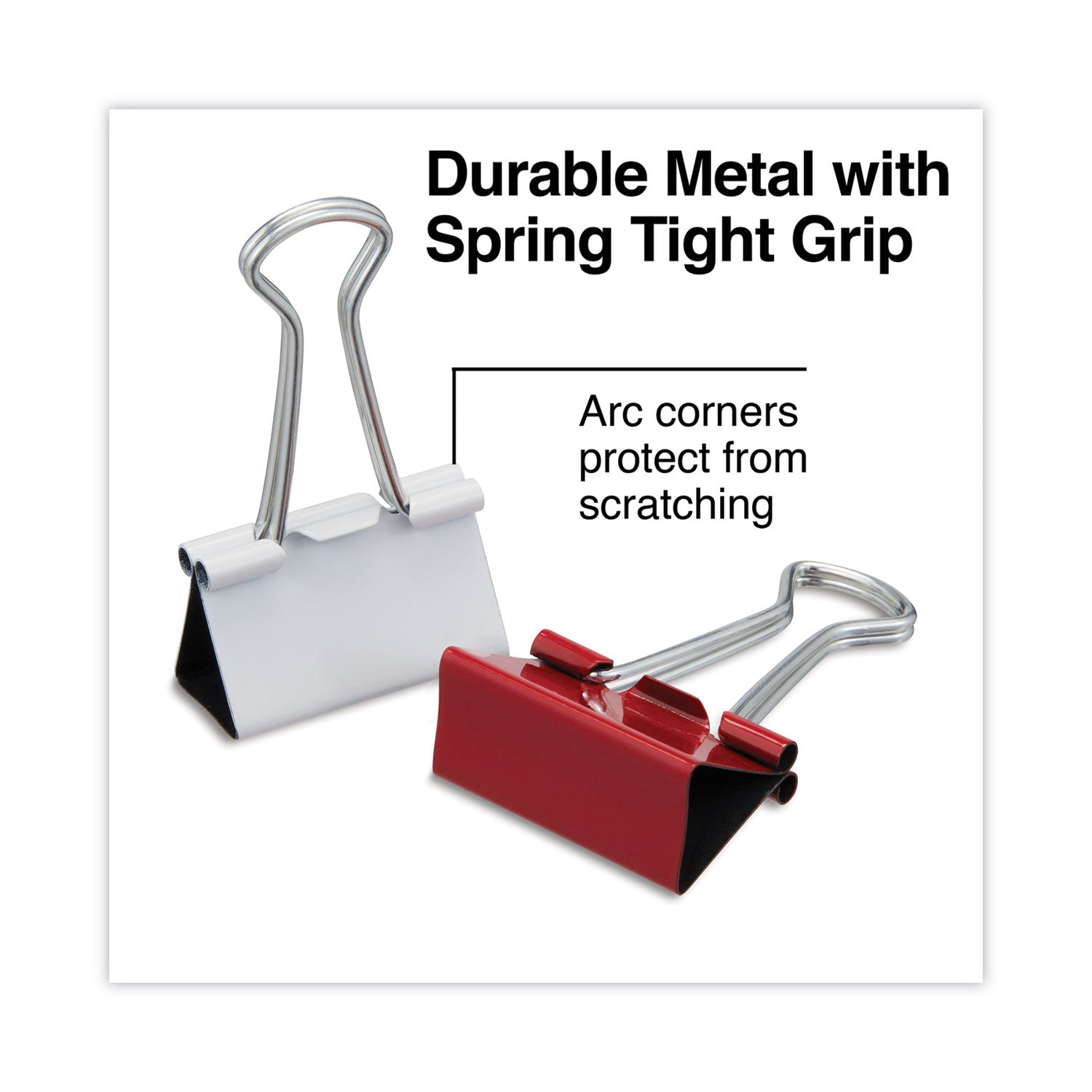 Universal® Assorted Binder Clips, Mini/Small/Medium, Assorted Colors, 30/Pack