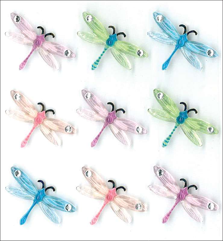 Jolee's Boutique Dimensional Stickers Dragonflies