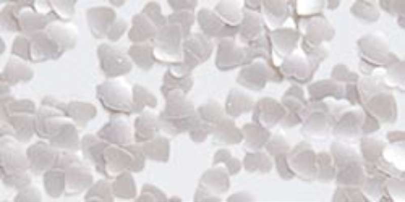Edible Glitter .04oz Silver Hearts
