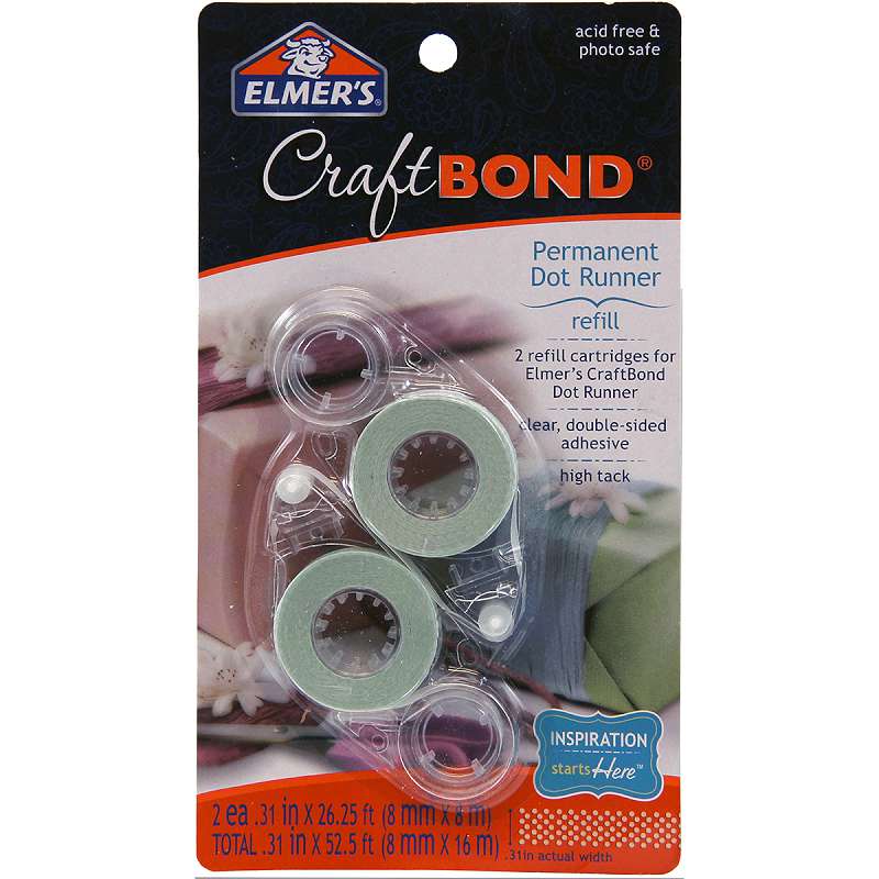 Elmer's CraftBond(R) Permanent Dot Refills 2/Pkg .31"X315"