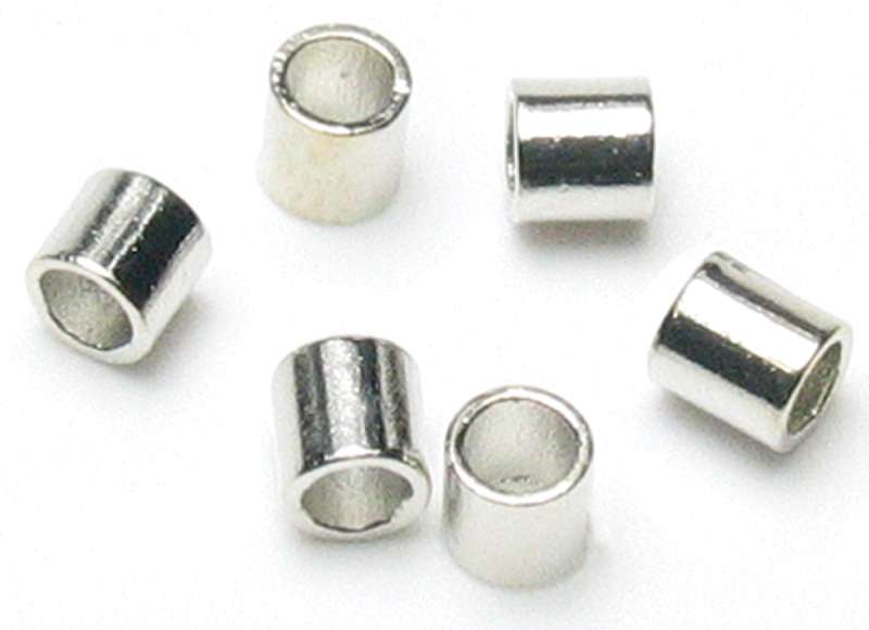 Jewelry Basics Metal Findings 500/Pkg Silver Crimp Tubes 2mm