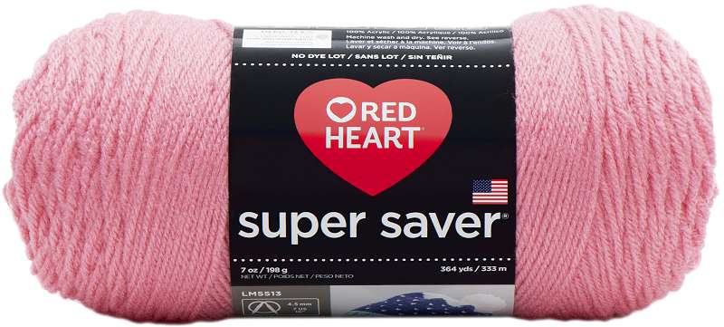 Red Heart Super Saver Yarn Perfect Pink