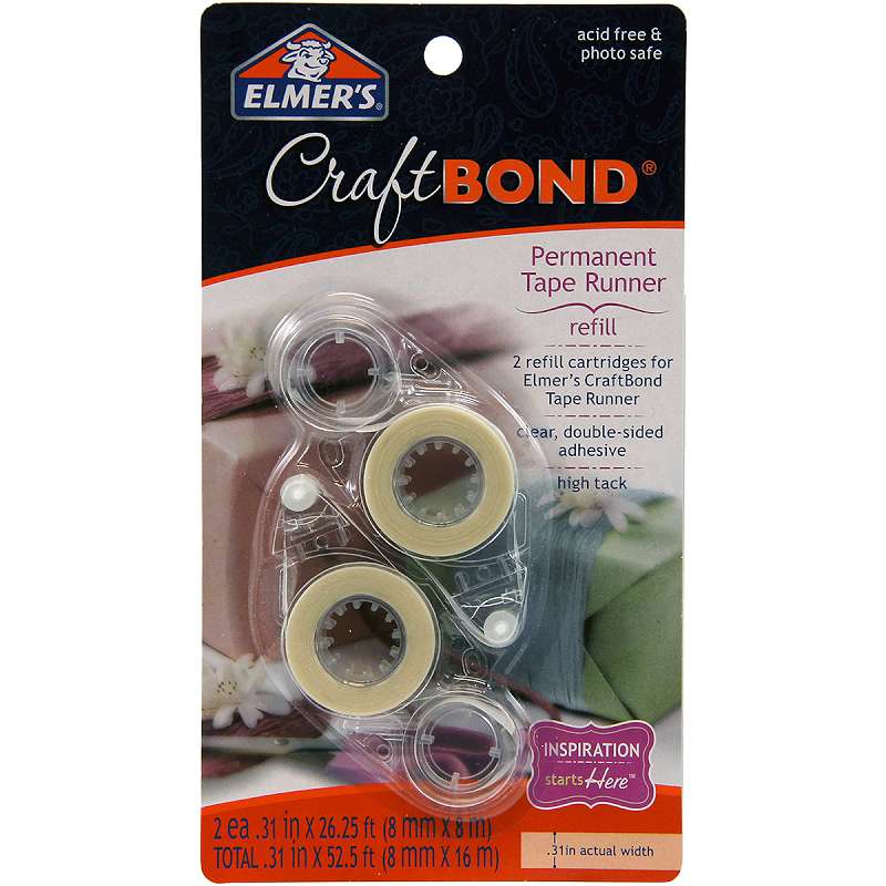 Elmer's CraftBond(R) Permanent Tape Refills 2/Pkg .31"X315"