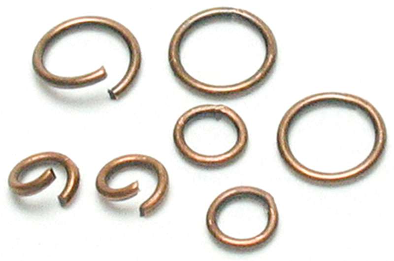 Jewelry Basics Metal Findings 400/Pkg Copper Jump Rings 4mm To 6mm