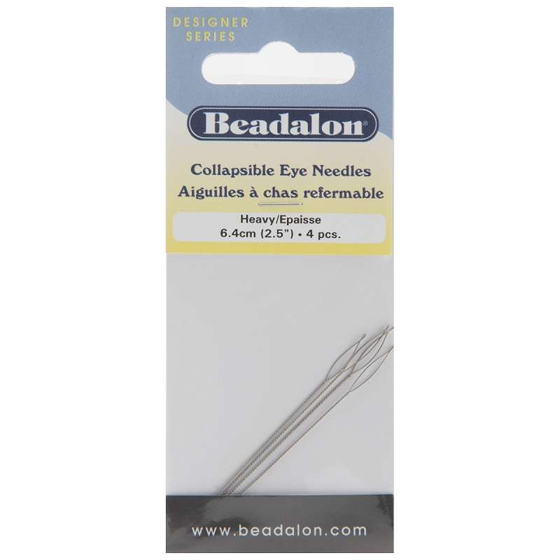 Collapsible Eye Needles 2.5" 4/Pkg Heavy