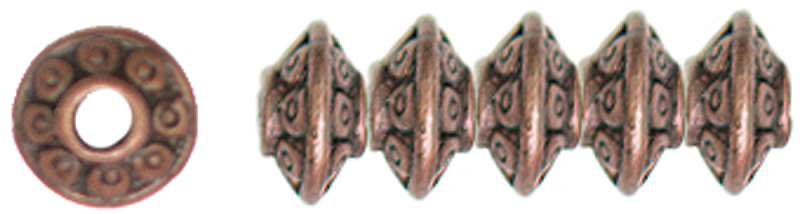 Jewelry Basics Metal Beads 6mm 45/Pkg Copper Rondelle
