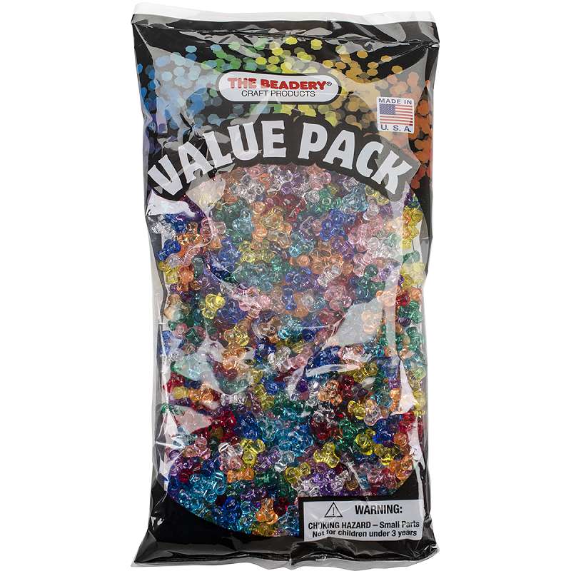 Tri Beads 11mm 900/Pkg Multicolor