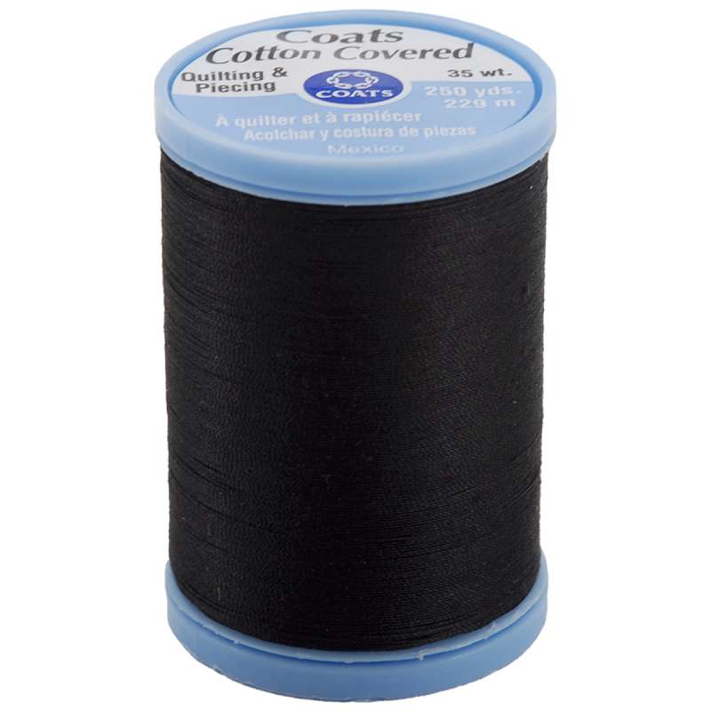 Cotton Covered Quilting & Piecing Thread 250yd Black