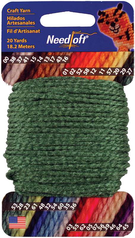 Needloft Craft Yarn 20yd Holly