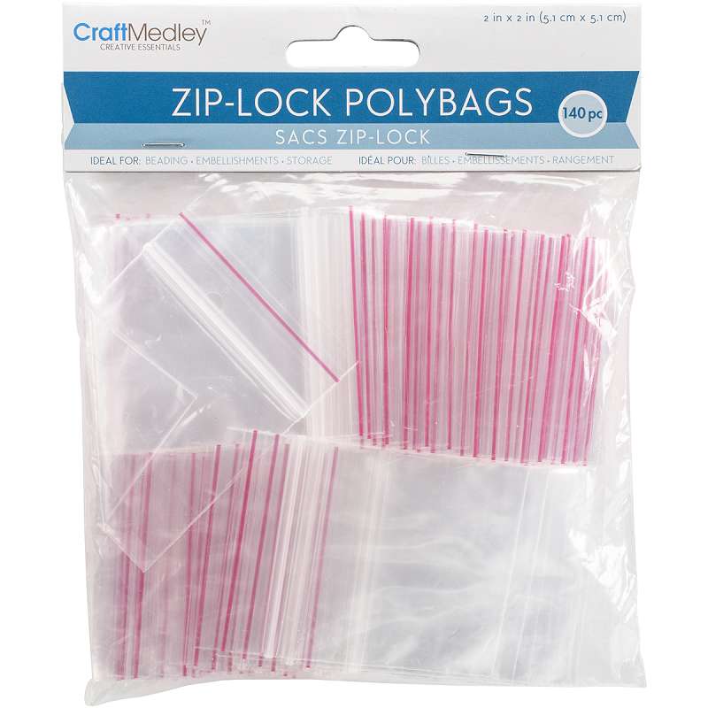 Ziplock Polybags 50/Pkg  3"X4" Clear