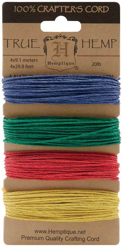 Hemp Cord 20lb 120' Topaz