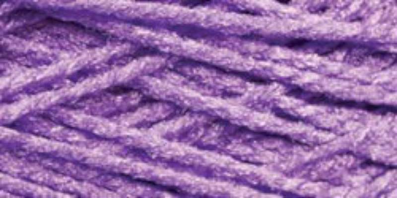 Needloft Craft Yarn 20yd Bright Purple