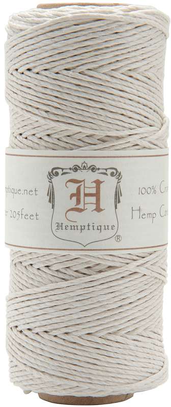 Hemp Cord Spool 20lb 205' White