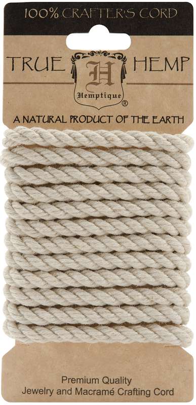 Hemp Rope 6mmX6.56' Natural