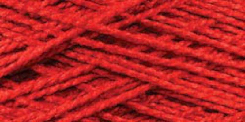 Needloft Craft Yarn 20yd Red