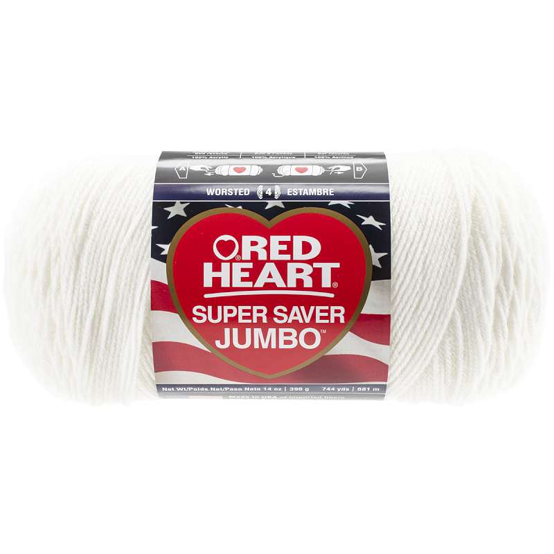 Red Heart Super Saver Yarn Soft White