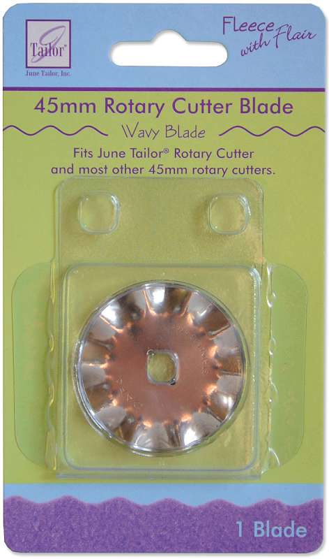 June Tailor Rotary Cutter Blade Refill 45mm Wavy 1/Pkg