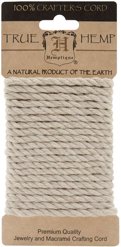 Hemp Rope 4mmX9.84' Natural