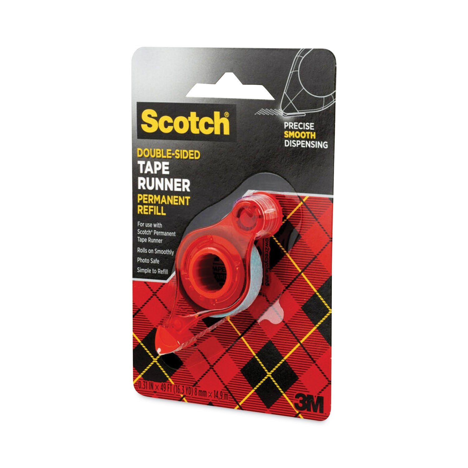 Scotch® Adhesive Dot Refill, .3 in x 49ft