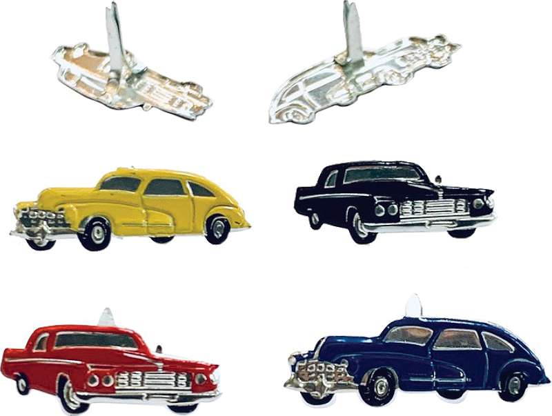 Eyelet Outlet Shape Brads 12/Pkg Classic Car