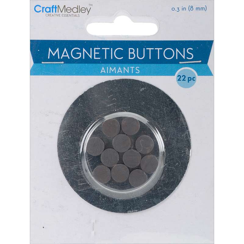 Magnetic Buttons 8mm 22/Pkg