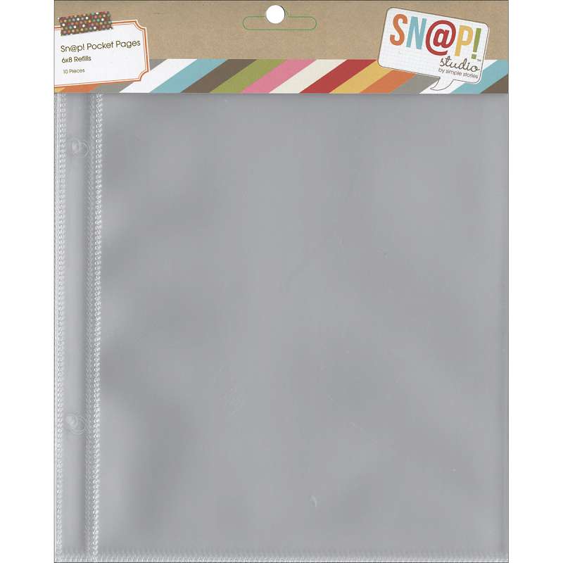 Sn@p! Pocket Pages For 6"X8" Binders 10/Pkg (1) 6"X8" Pocket