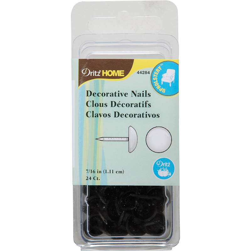 Upholstery Decorative Nails 7/16" 24/Pkg Bronze