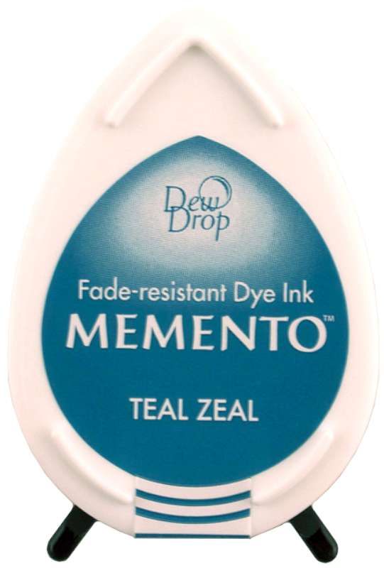 Memento Dew Drop Dye Ink Pad Teal Zeal