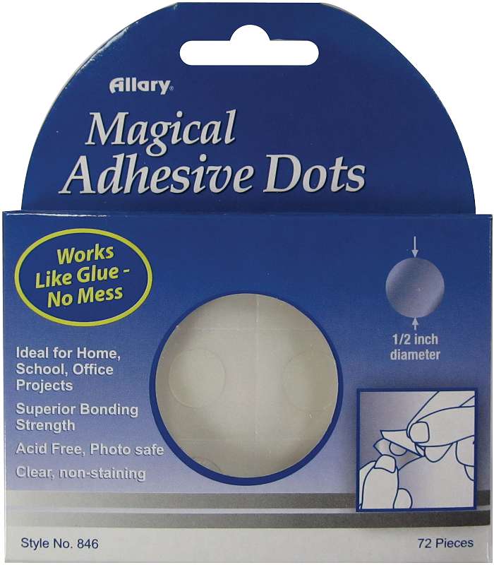 Magical Adhesive Dots .5"X.5" 72/Pkg