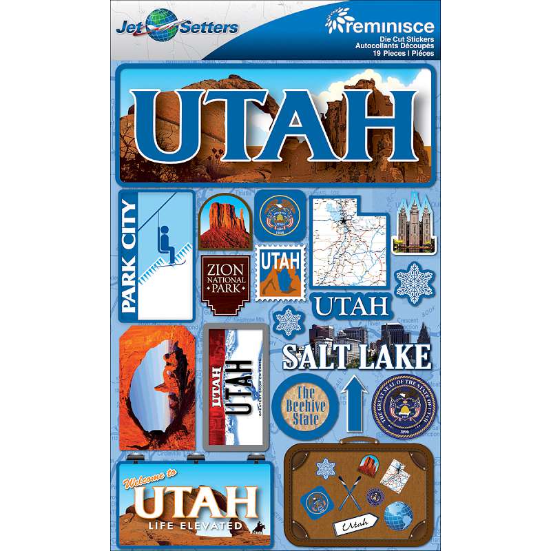 Jet Setters Dimensional Stickers Utah