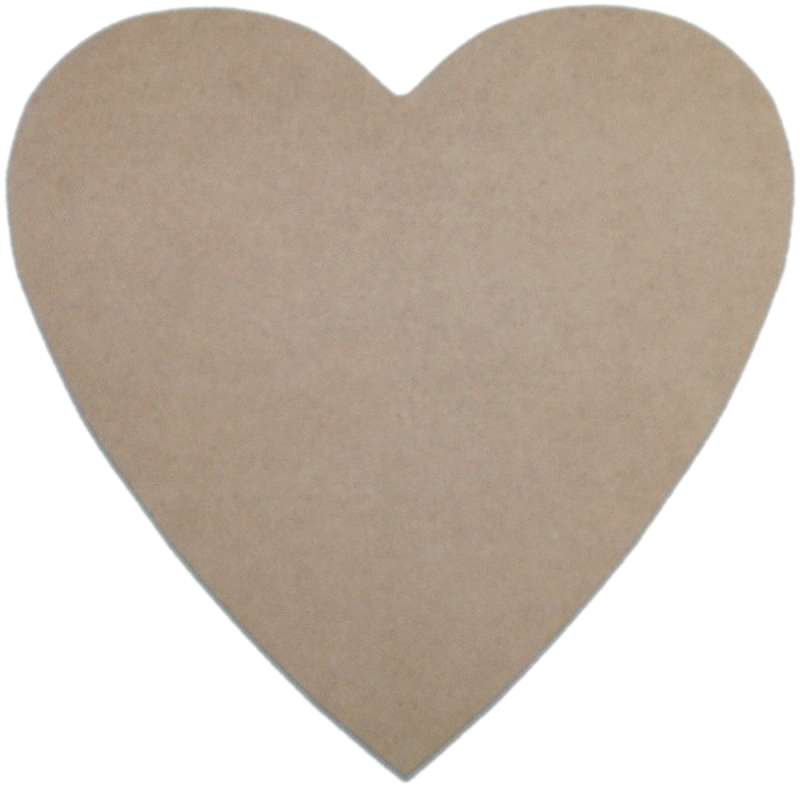 MDF Plaque Heart 10"X10"