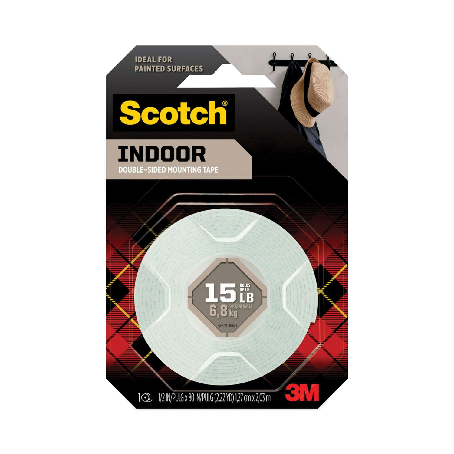 Scotch Foam Mounting Tape .5"X75"
