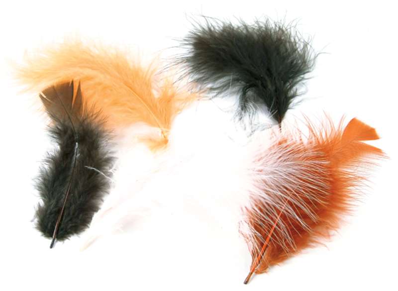 Flat Turkey Feathers 7g Natural