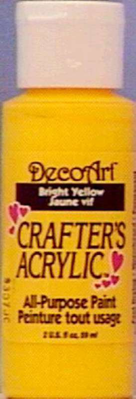 Crafter's Acrylic All-Purpose Paint 2oz Bright Yellow