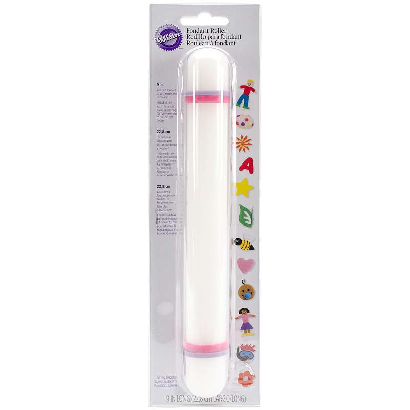 Rolling Pin W/Guide Rings 9"X1"  