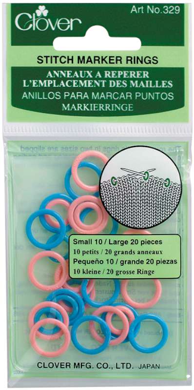 Stitch Marker Rings Small/Large 30/Pkg