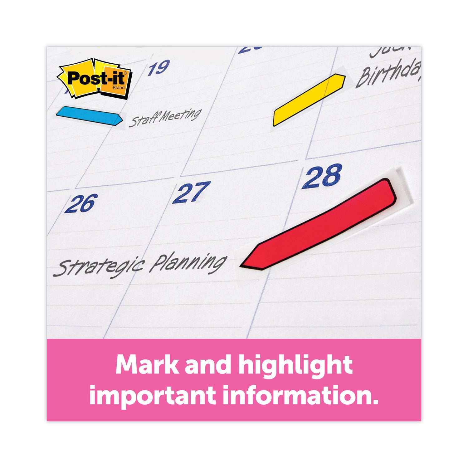 Post-It Arrow Flags .47"X1.7" 96/Pkg Assorted Primary Colors