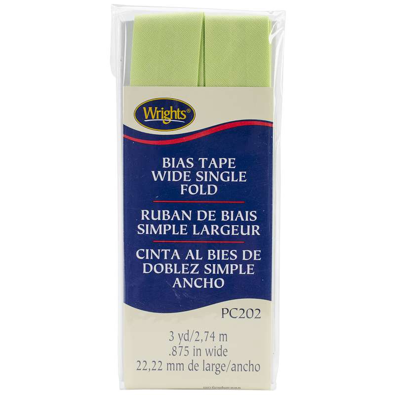 Single Fold Bias Tape 7/8"X3yd Lime Green