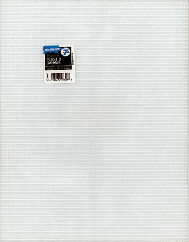 Plastic Canvas 7 Count 10"X13" Clear