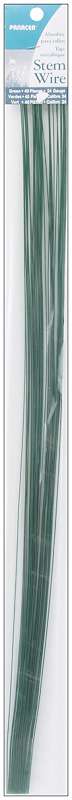 Stem Wire 24 Gauge 18" 40/Pkg Green