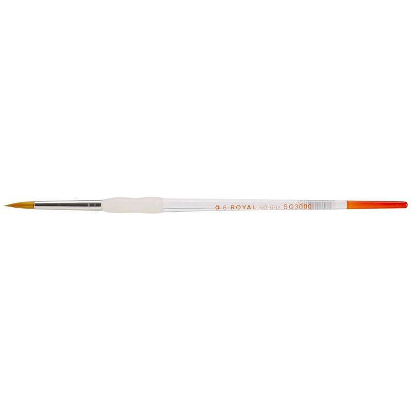 Soft-Grip Combo Round Brush Size 6