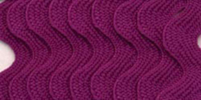 Medium Rickrack 1/2"X2-1/2yd Purple