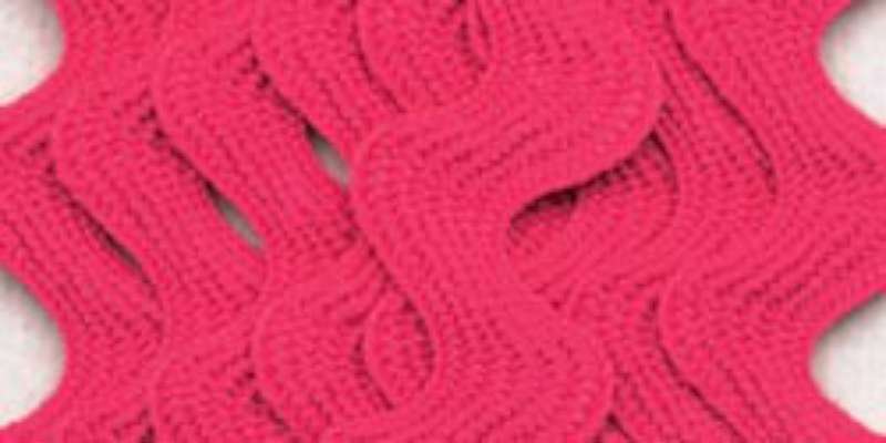 Medium Rickrack 1/2"X2-1/2yd Bright Pink