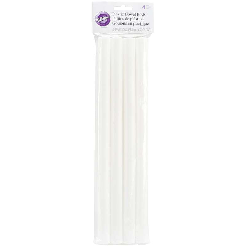 Plastic Dowel Rods 4/Pkg 12.5"
