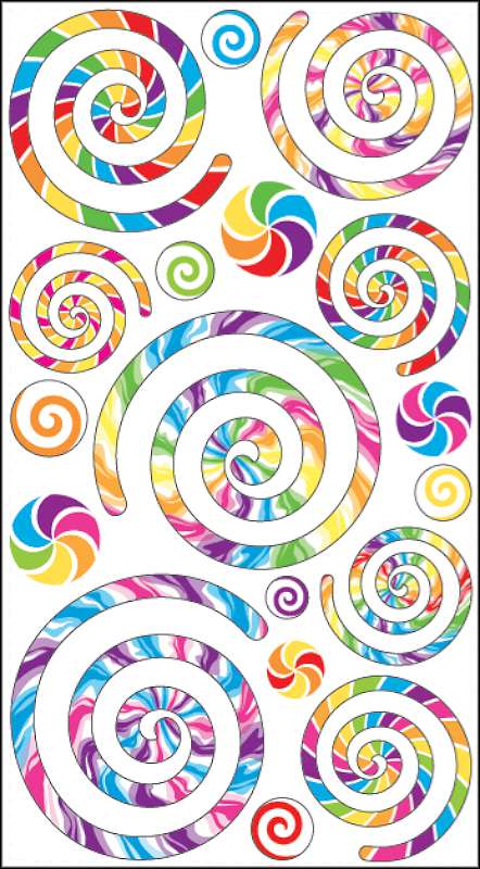 Sticko Stickers Swirls & Twirls