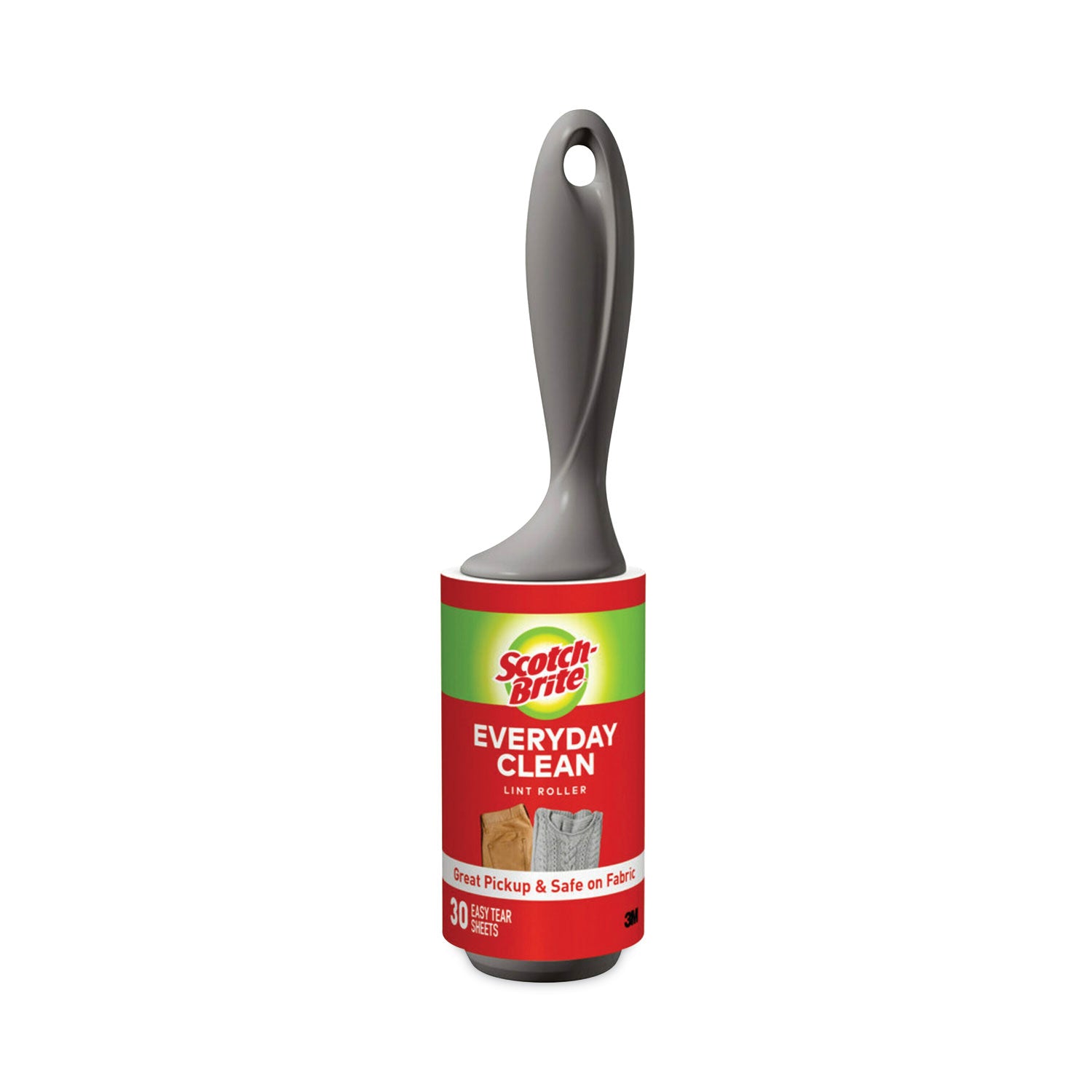 Scotch-Brite® Lint Roller, Heavy-Duty Handle, 30 Sheets/Roller