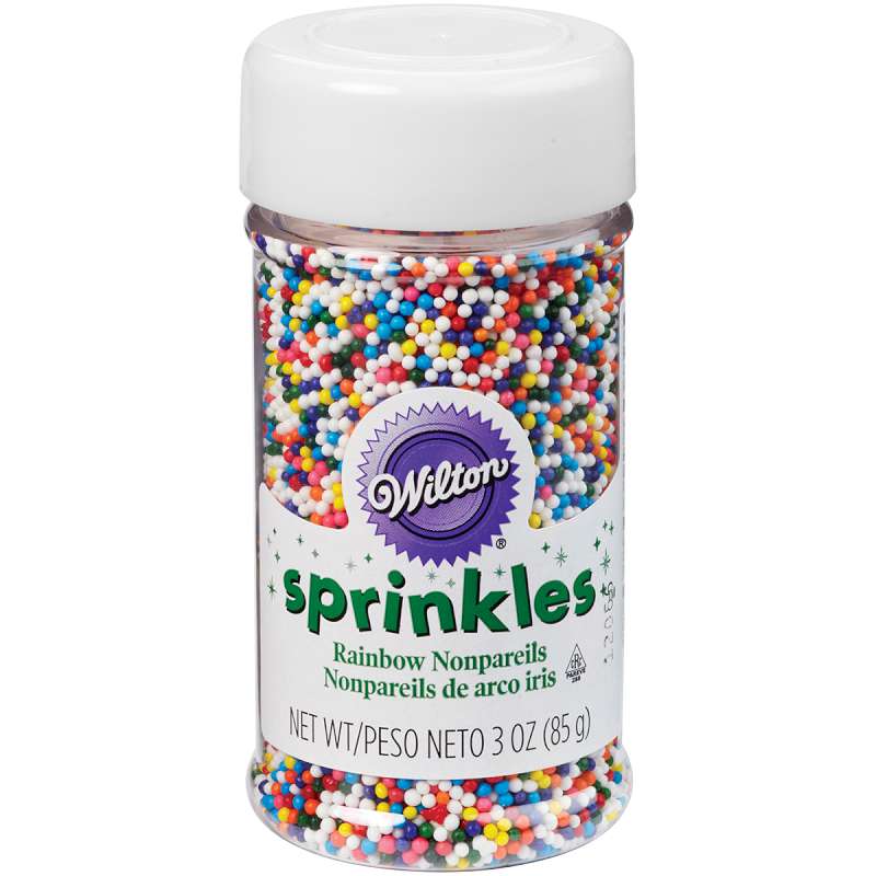 Nonpareils Sprinkles 3oz Rainbow